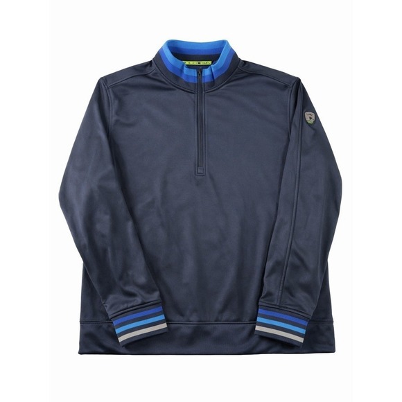 Hawke & Co Men's Blue 1/4 Zip Performance Golf Jacket Size 2XL - Picture 3 of 9